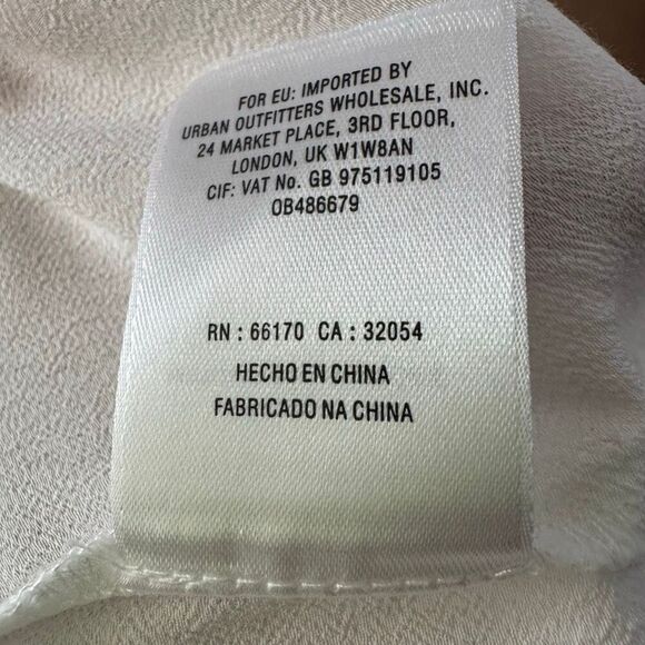 Free People Size S Ruffle Tunic Top White Renaissance Cosplay Pirate Victorian - Picture 9 of 9